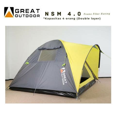 Jual Tenda Camping Great Outdoor NSM 4 0 Frame Kuning Bergaransi