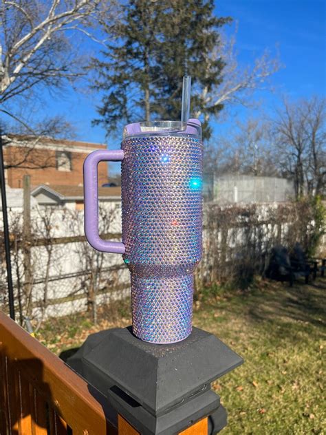 Full Bling Oz Bling Stanley Tumbler Lavender Stanley Cup Etsy