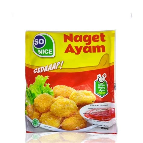 Jual So Nice Nugget Ayam 250gr Shopee Indonesia