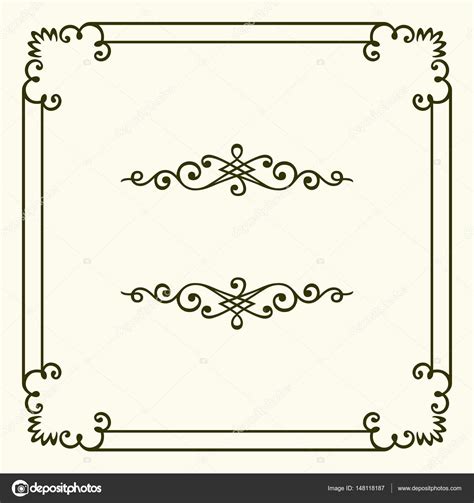 Decorative Square Frame Stock Vector By Den Barbulat