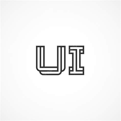 Initial Letter Vector PNG Images, Initial Letter Ui Logo Template ...