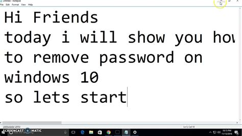 How To Remove Password From Windows 10 Youtube
