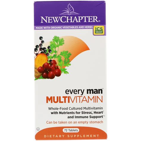 New Chapter Every Man Multivitamin 72 Tablets By Iherb