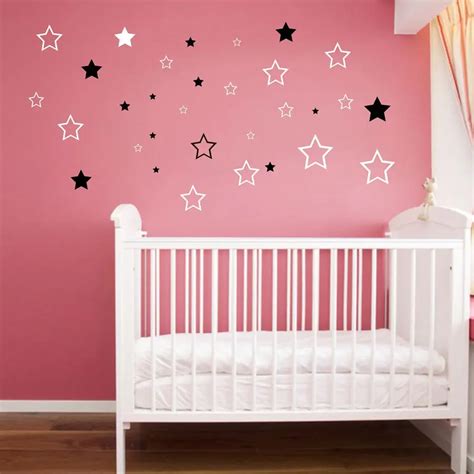 Baby Nursery Stars Wall Sticker Star Wall Decal Children Room Kids Room ...