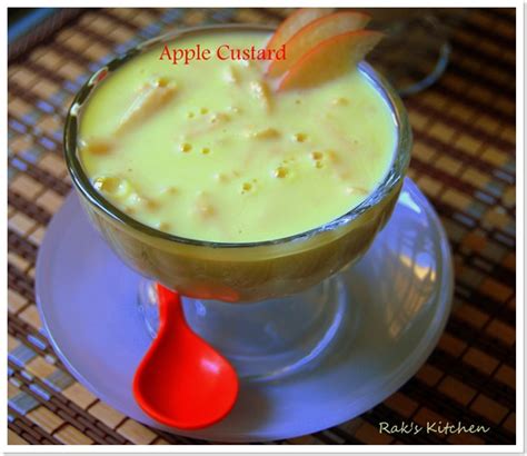 Apple Custard Recipe Eggless Fruit Custard Raks Kitchen