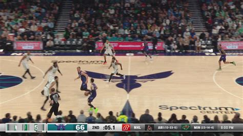 Last Second Field Goal Celtics Hornets NBA Official