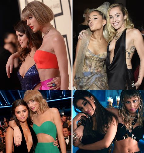 Pop Friendship Team1 Selena Gomez And Taylor Swift Vs Team2 Ariana Grande And Miley Cyrus