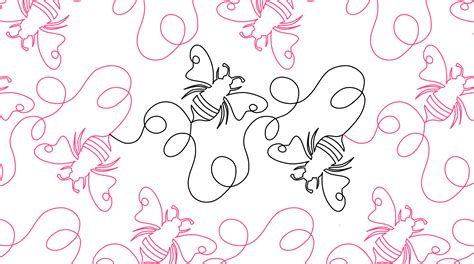 Oh Sew Kute — Bumble Bee Longarm Quilting Digital Pantograph