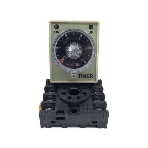 AH 3 Time Relay 220V Adjustable Power On Delay Timer 24V110V 60S 30S