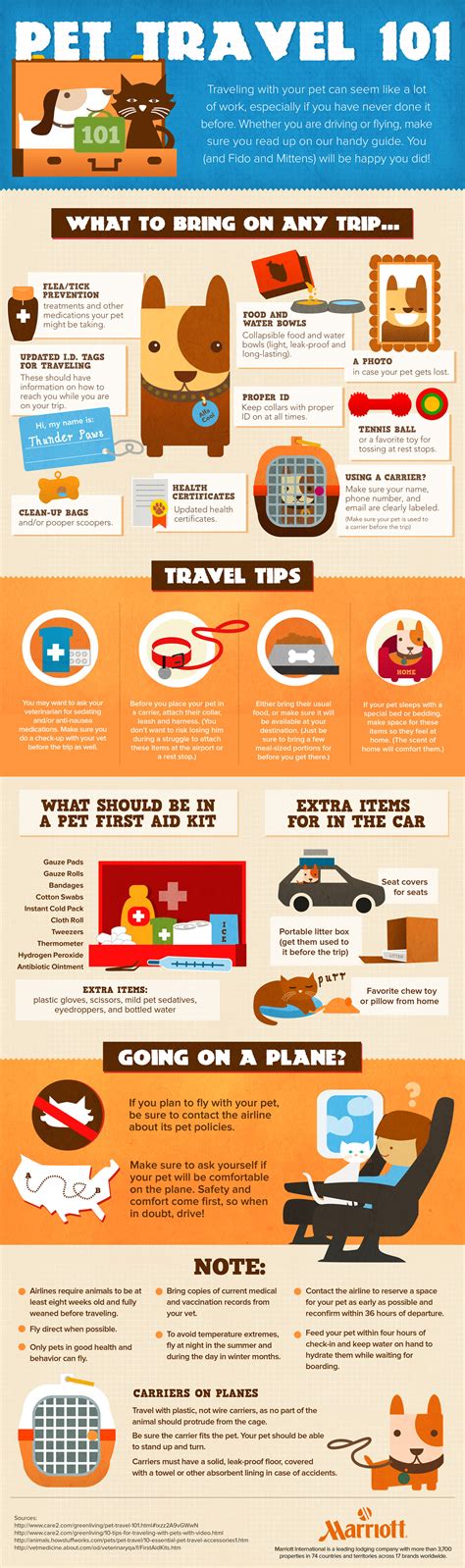 The Comprehensive Guide To Traveling With Pets Infographic