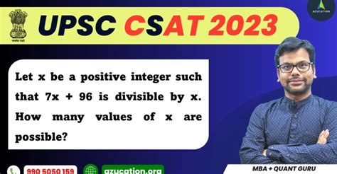 Upsc Csat 2023 A Deep Dive Into A Divisibility Challenge