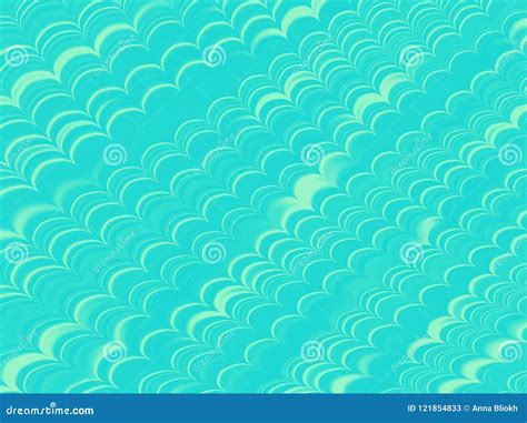Teal Wave Watercolor Painting On White Canvas Royalty Free Illustration