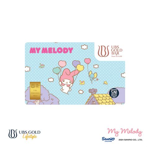 UBS Gold Logam Mulia Sanrio My Melody 1 Gr UBSLifestyle Perhiasan