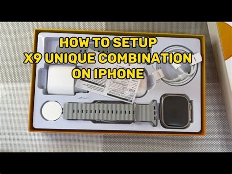 How to set up X9 unique combination smartwatch on iPhone devices # ...