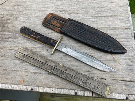 Antique J Rodgers Sons Sheffield Bowie Knife Civil War Vintage Classic