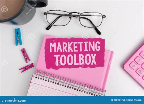 Text Sign Showing Marketing Toolbox Business Idea Means In Promoting A