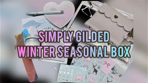 Simply Gilded Unboxing Winter Seasonal Box Youtube