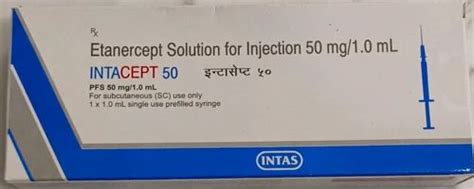 Intacept Etanercept 50mg Injection At Rs 10390 Etanercept Injections In Mumbai Id 2853600379988