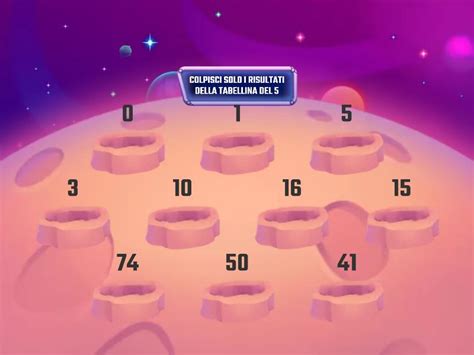 Tabellina Del 5 Whack A Mole