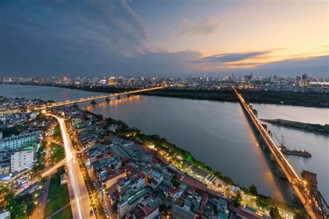 Premium Photo | Hanoi view from long bien district