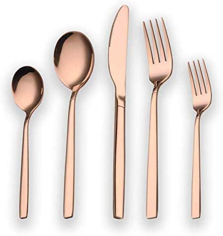 Berglander Piece Titanium Rose Gold Plated Stainless Steel Cutlery