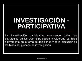 Investigación participativa PPT