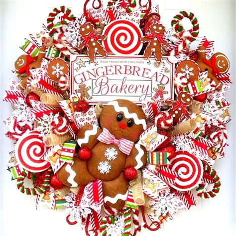 Gingerbread Wreath Etsy