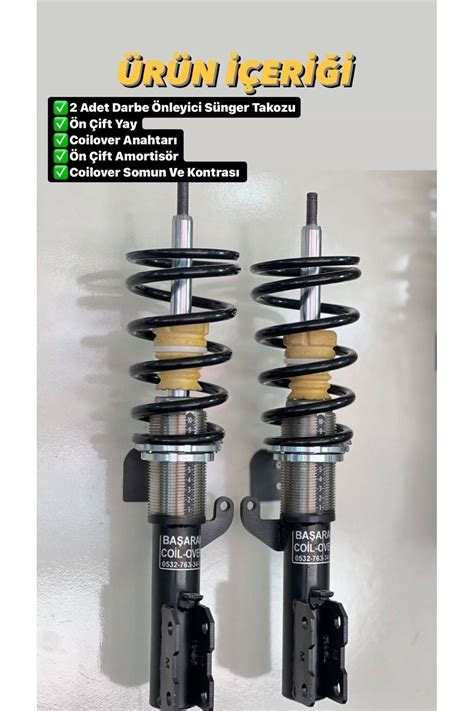 Başaran Coilover Ford Focus 1 Uyumlu Coilover Ayarlı Amortisör 10 Cm