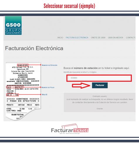 G Facturacion De Tickets En Linea
