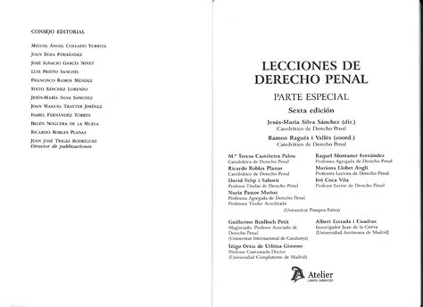 Manual De Lecciones Derecho Penal Clasificaci N De Los Delitos