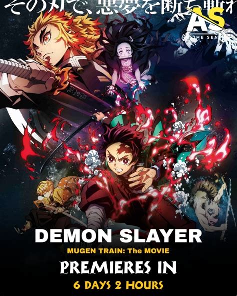 In Less Than 1 Week, Demon Slayer: Mugen Train The Movie Premieres In ...