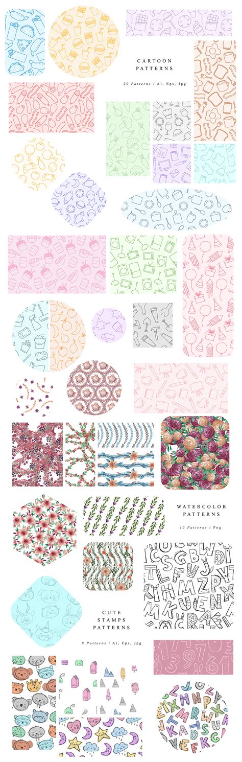 All My Patterns Bundle On Behance