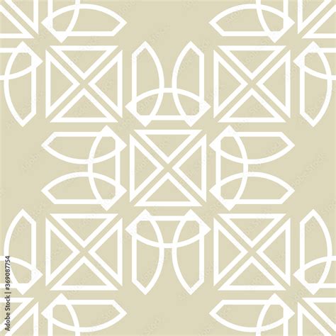 Seamless geometric white design on olive green background Stock Vector ...