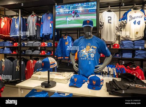 Major League Baseball Flagship Store In Rockefeller Center New York