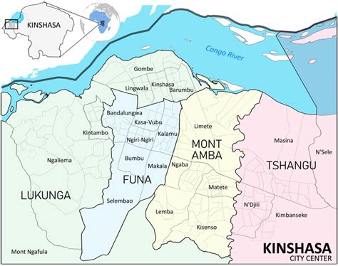 Carte De Kinshasa