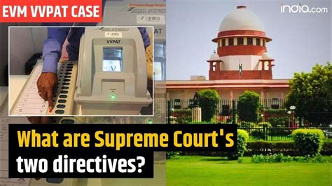 Evm Vvpat Case Sc Rejects Pleas Seeking 100 Cross Verification Of Evm