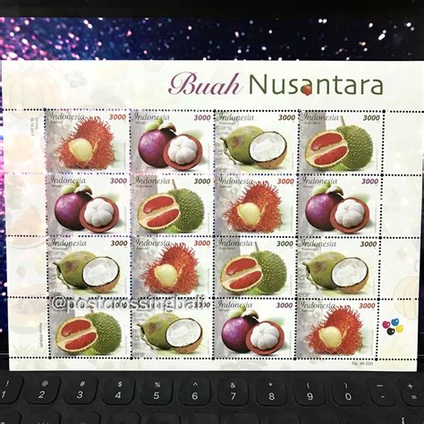 Jual Prangko Buah Nusantara Pos Indonesia Full Sheet