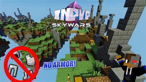 Minecraft Inpvp Skywars No Armor Challenge Again Youtube