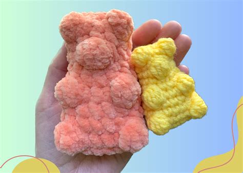 NO SEW Pocket Gummy Bear Crochet Pattern Amigurumi Gummy Bear Pattern