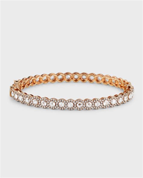 Memoire 18k Gold Stardust Diamond Bangle Neiman Marcus