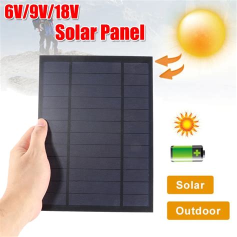 Mini panneau solaire 6V 9V 18V 10W 20W 30W système de cellule