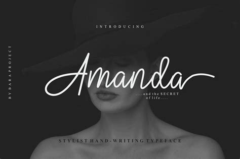 Amanda Free Font Hey Fonts