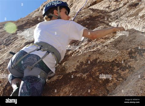 Rock Climbing in Indian Cove Stock Photo - Alamy