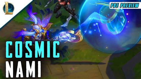 Cosmic Nami Skin Spotlight Pre Release Pbe Review League Of Legends