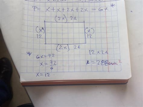 Calcula El Area De La Region De Un Rectangulo Si La Base Es El Doble