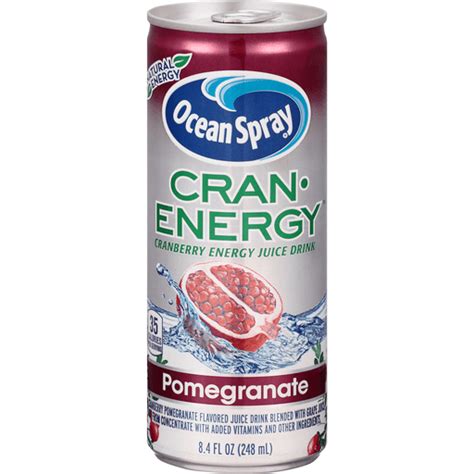 Ocean Spray® Cran•energy™ Pomegranate Energy Juice Drink 8 4 Fl Oz Can Shop Priceless Foods