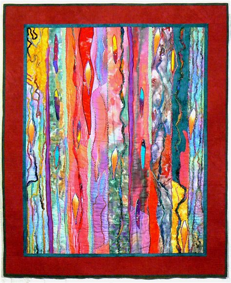 Fiber Art Quilt Art Wall Hanging Contemporary Quilt Modern Fiber Art