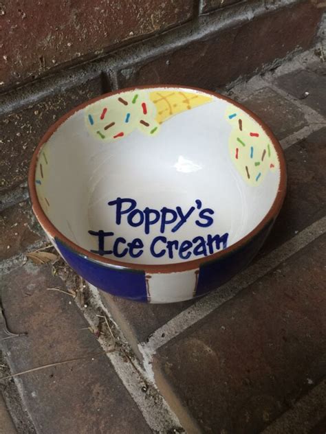 Personalized Ceramic Ice Cream Bowl