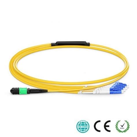 MPO Female To 4 LC UPC Duplex 8 Fibers Type B LSZH OS2 9 125 Single