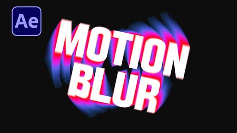 After Effects Colourful Echo Motion Blur